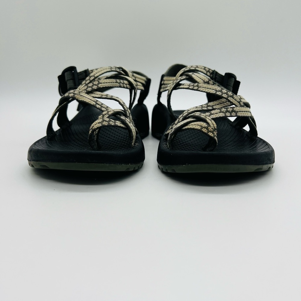 CHACO WOMENS OUTDOOR ADVENTURE STRAPPY SANDALS SIZE 6 BEIGE/OLIVE GREEN - Picture 10 of 12